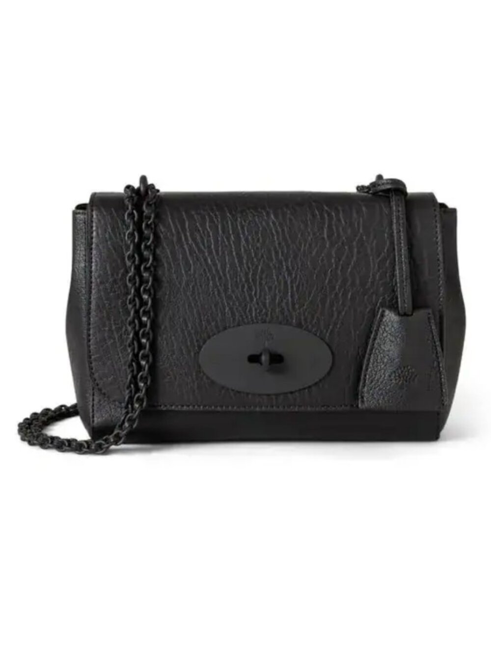 Mulberry Lily Grained Leather Bag - Black on Black